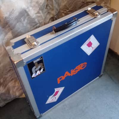 Paiste RARE, Vintage, Collectable flight case 24" 80s - Blue and chrome with red logo image 3