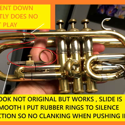 SUMMER DEAL 1948 L.A. SUPER CORNET GREAT COMPRESSION TONE RING SWEET NO REPAIS I CAN ALL BRACES FINE SEE image 12