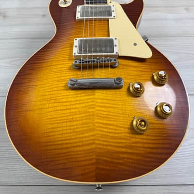 Gibson Custom 1959 Les Paul Standard Reissue VOS Electric Guitar - Iced Tea Burst #1331 image 5