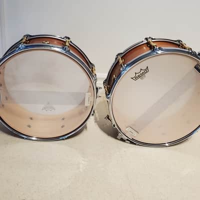 2PC *Cadeson* Snare Drums Maple 14x5.5" & 13x5.5" Awesome Ultra Clean Pair image 5