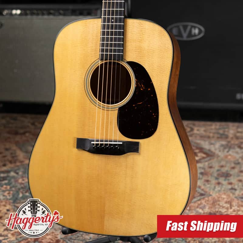 Martin D-18 Satin Standard Series Acoustic Guitar with Hardshell Case image 1