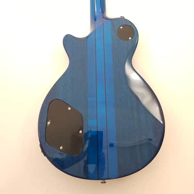 Agile AL-3200MCC-27 Blue Flame Baritone Electric Guitar in 27 Inch Scale image 3