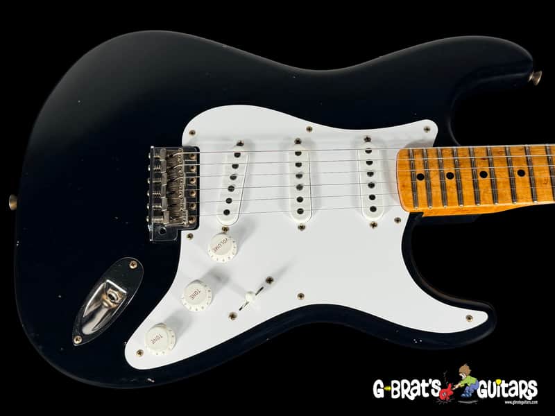 2025 Fender Stratocaster 1954 Custom Shop '54 Strat Journeyman Relic 70th Anniversary ~ Black image 1