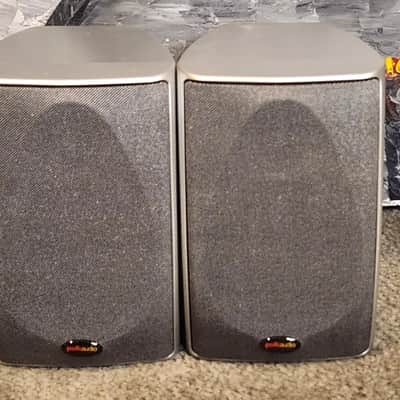 Polk Polk Audio RM6761  compact satellite/surround speakers 5 speakers (no subwoofer) 90s  - Silver image 2