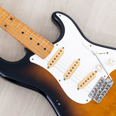 1987 Fender Stratocaster ‘57 Vintage Reissue ST57-55 Sunburst 100% Original w/ Case, Japan MIJ Fujigen image 6
