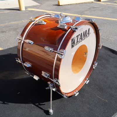 Vintage Tama 24'' Superstar Series Pure Birch Bass Drum 16x24''in Super Mahogany Lqr. (Japan - 1985) image 3