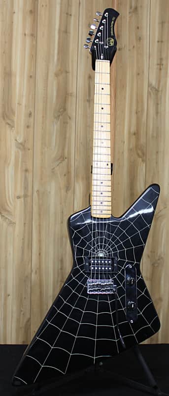 Hondo Deluxe 781 1980s Spider Web Graphic | Reverb
