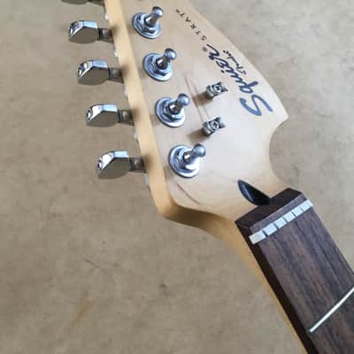 Vintage Fender Squier Affinity Strat Neck Original Natural Amber Relic Loaded 04 image 4