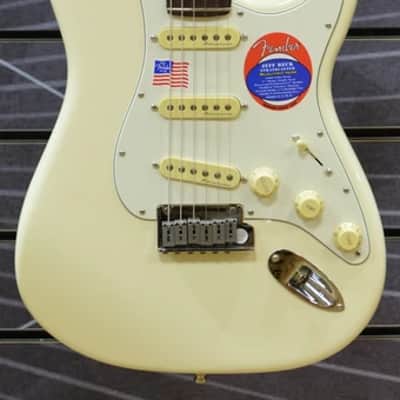 Fender Jeff Beck Stratocaster - Olympic White - Incl Vintage Style Tweed Case image 6