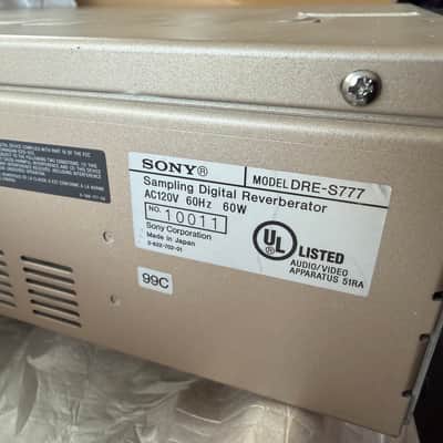 Sony DRE-S777 Sampling Reverb 1990s - Standard image 3