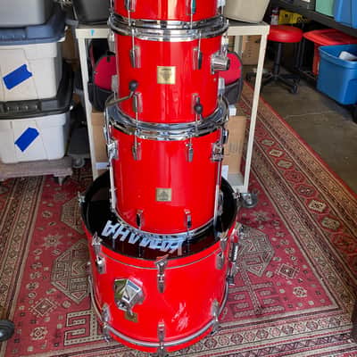 Yamaha V-Power Drum Shells 13/16 1990s - Red image 1
