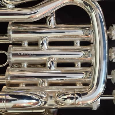 Yamaha YEP-321S Intermediate 4-Valve Euphonium - Silver-Plated image 9