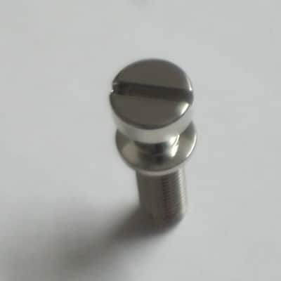 one pair of rarely handled, near A+ genuine Gibson Nickel STUDS, also called Mounting Pieces (NO anchors) for PTTP-015 Nickel Stop Bar Tail piece (Stop Bar Tailpiece NOT included) nickel finish (ninc alloy metal) image 16