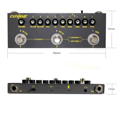 Cuvave Multi Effects Pedal Delay Chorus Phaser Tremolo Reverb Effect Pedal CUBE BABY Rechargeable Gu image 4