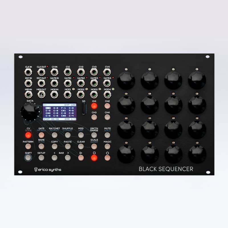 Erica Synths Black Sequencer Eurorack Module | Reverb