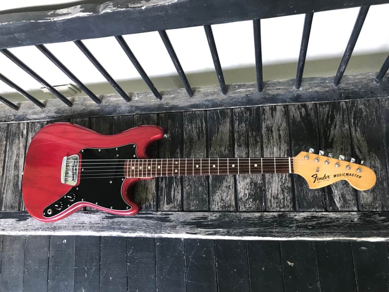 Fender Musicmaster 1978-1980 - Translucent Red image 1