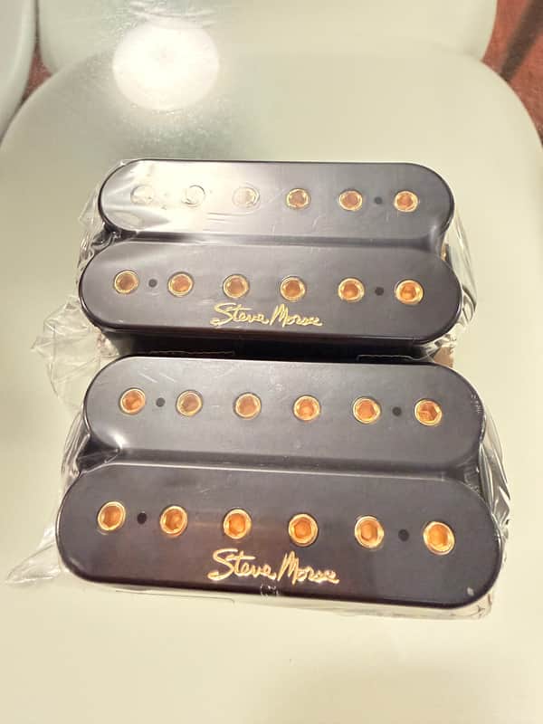 DiMarzio RARE DP200/DP205BK+G STEVE MORSE 2000 - Black plus gold image 1