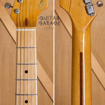 1991 Fender American Vintage 57 Stratocaster 2-tone Sunburst - AVRI - with original hardcase and accessories image 6