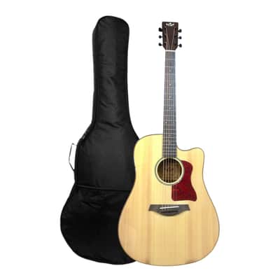 TKA TKA220CEQNT Solid Spruce Top Acoustic Guitar, Fishman EQ, Natural + Free Gig Bag image 18