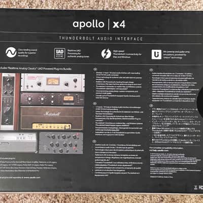 Universal Audio Apollo x4 QUAD Heritage Edition Thunderbolt 3 Audio Interface 2020 - Present - Gray image 2