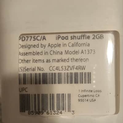 Apple A1373 [PD775C/A iPod Shuffle 2 GB in Original Packaging image 2