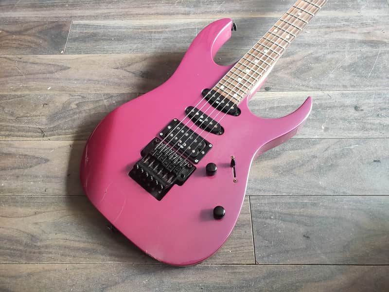 1990 Ibanez Japan (Fujigen) RG560 HSS Superstrat (Purple Neon