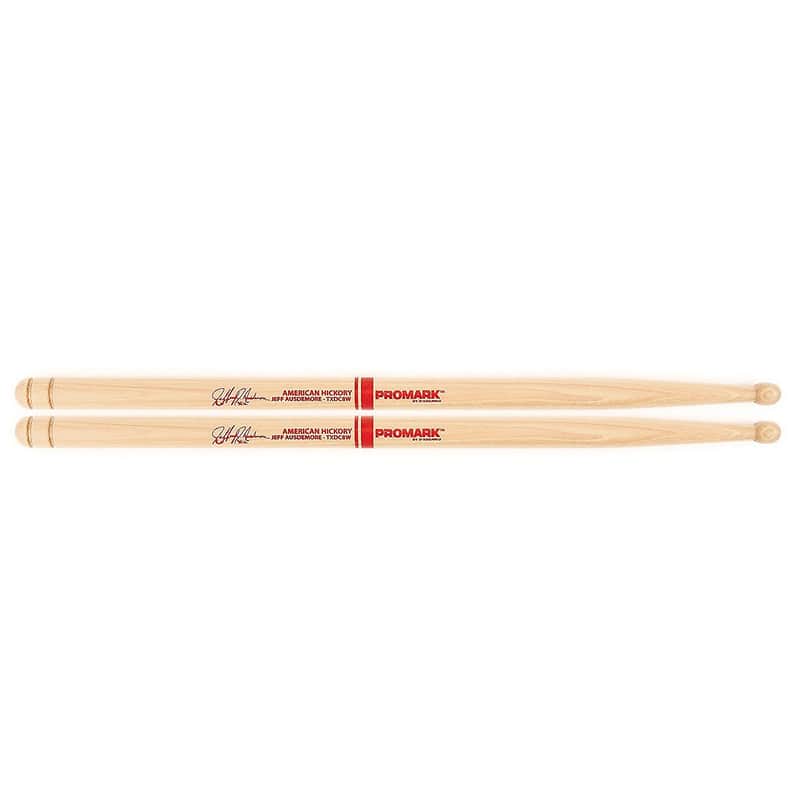Pro-Mark TXDC8W Hickory DC8 Jeff Ausdemore Wood Tip Drum Sticks image 1