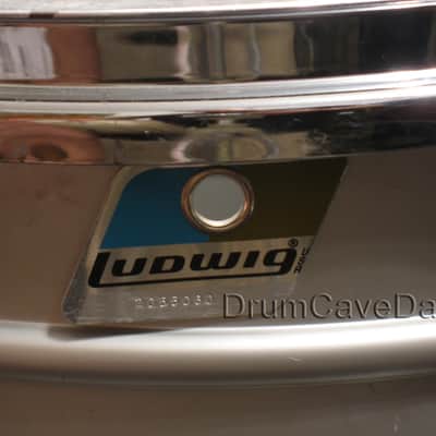 VINTAGE EARLY 1980s LUDWIG LM404 5X14" ACROLITE SNARE DRUM, DEMO VIDEO, MOSTLY OEM! image 6