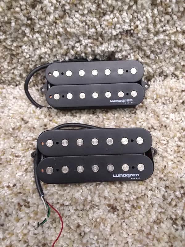 Lundgren M7 7 String Humbucker Set Black image 1