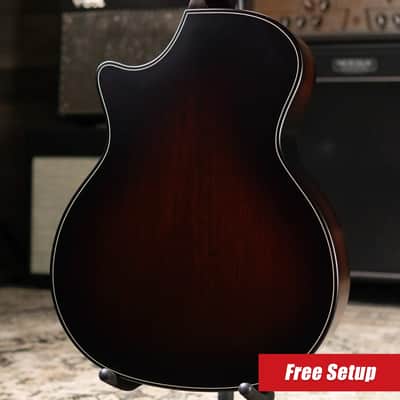 Taylor Next Generation Builder's Edition 324ce Grand Auditorium Acoustic/Electric Guitar - Tobacco Kona Burst with Hardshell Case image 2