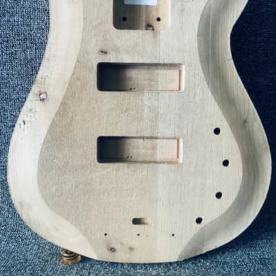 Solid Basswood Bass Guitar Unfinished DIY Project Body image 4