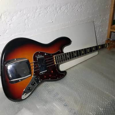 70's JAZZ BASS SUNBURST - RARE PICKUP VERSION - GREAT 60's BEAT SOUND image 2