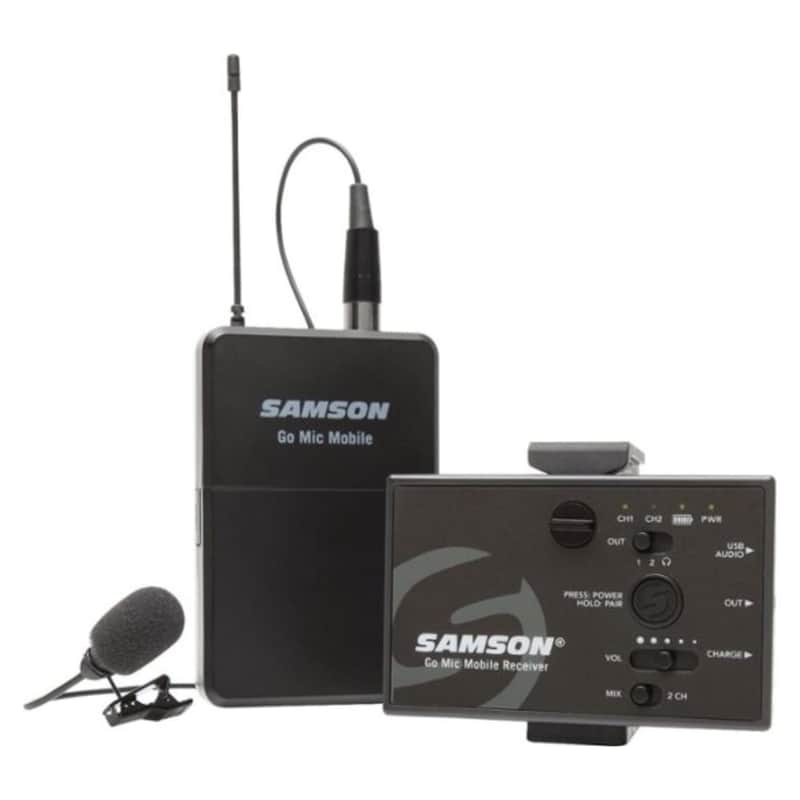 Samson Go Mic Mobile Wireless Lavalier Microphone System for Mobile Video image 1