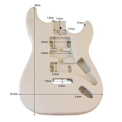 Electric Guitar Body Poplar Wood Electric Guitar Barrel Replacement For DIY Electric Guitar,More Color Optional,price include the import duty for US buyer image 11