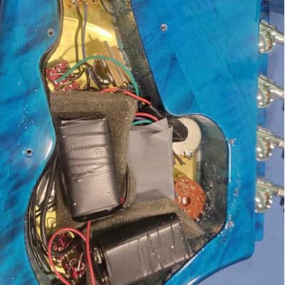 BC Rich Bich 10 Quilt Trans Candy Blue Mint Custom Shop image 11