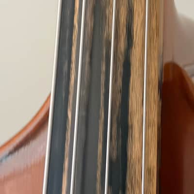 Vintage Reghin Romania 3/4 Upright Bass c. 1950s, Well Set Up + Bag/Pickup/Stand image 8