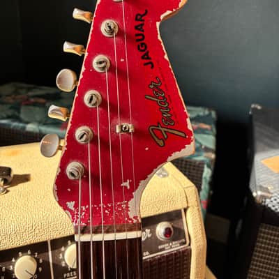 Fender Jaguar 1965 - candy apple red - VIDEO image 8