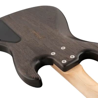 Sadowsky MetroLine 21-Fret Vintage J/J Bass-Swamp Ash Body-4 String-Nirvana Black Transparent Satin-Lefthand image 6