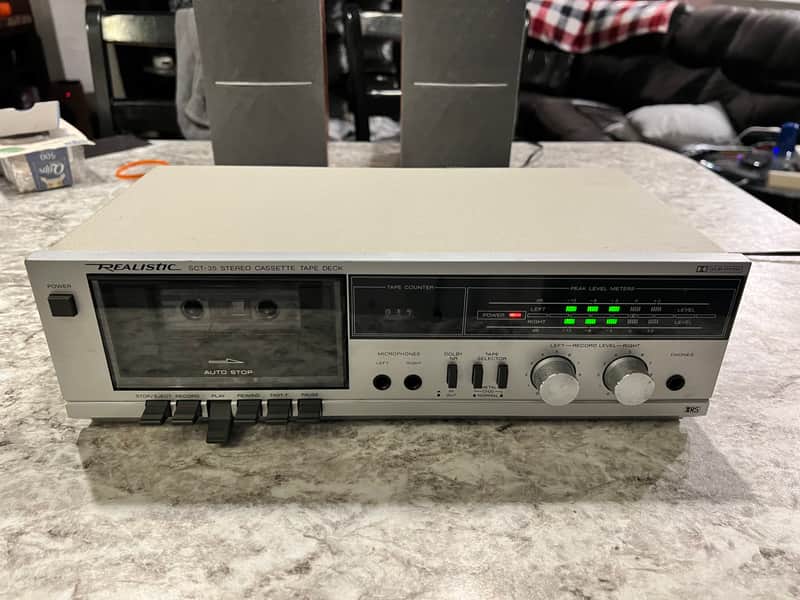 Realistic SCT-35 Stereo Cassette Deck Clean image 1