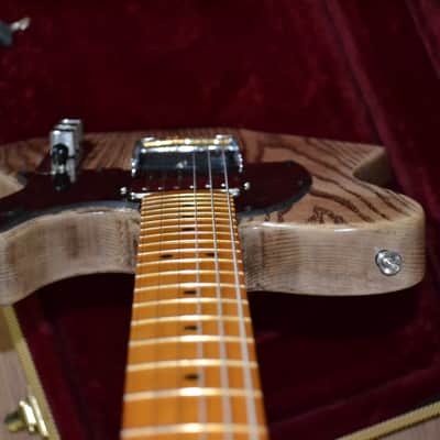 Custom Build Tele-Style SH Guitar - LOLLAR Pickups, Natural Aged ASH Wood Finish image 4