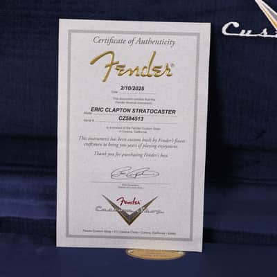 Mint Fender Custom Shop Eric Clapton Stratocaster Midnight Blue image 9