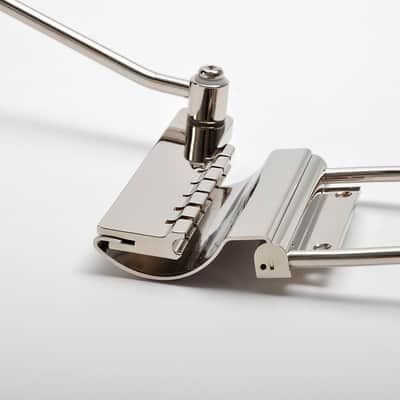 BRAND NEW German Made Best Quality Göldo Maestro Long Vibrola Tremolo Tailpiece Nickel, for Gibson & Epiphone SG, ES & Firebird Guitars image 8