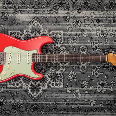 Fender Custom Shop Limited Edition '63 Stratocaster Journeyman Relic Electric Guitar - Aged Fiesta Red image 12
