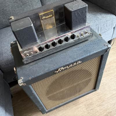 1961 Ampeg B-15N Portaflex Blue Check All Tube Bass Amp - ALL ORIGINAL, JUST SERVICED. image 25