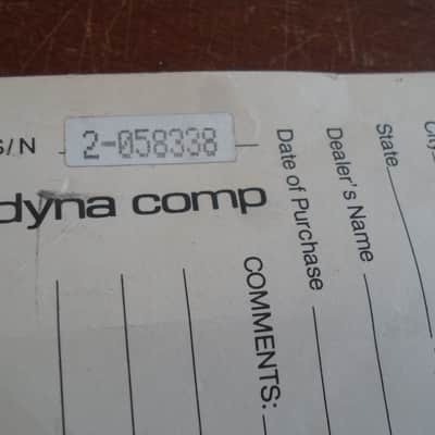 MXR dyna comp Warranty Registration Card, unsigned, virgin 1970's image 5