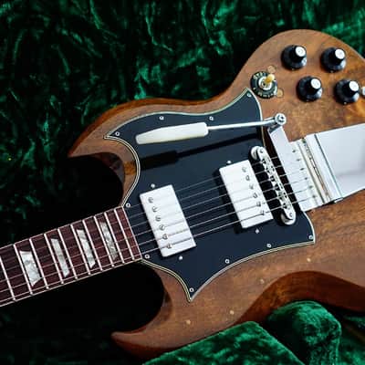 Gibson SG Standard "Large Guard" with Maestro Vibrola 1966 - 1971 - Walnut image 7