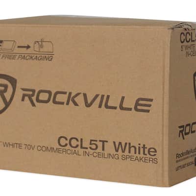 Rockville Commercial/Restaurant Amplifier Amp+2) White Wall+4) Ceiling Speakers image 7