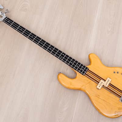 1979 Kramer DMZ 4000 Vintage Aluminum Neck Bass Natural w/ Case image 11