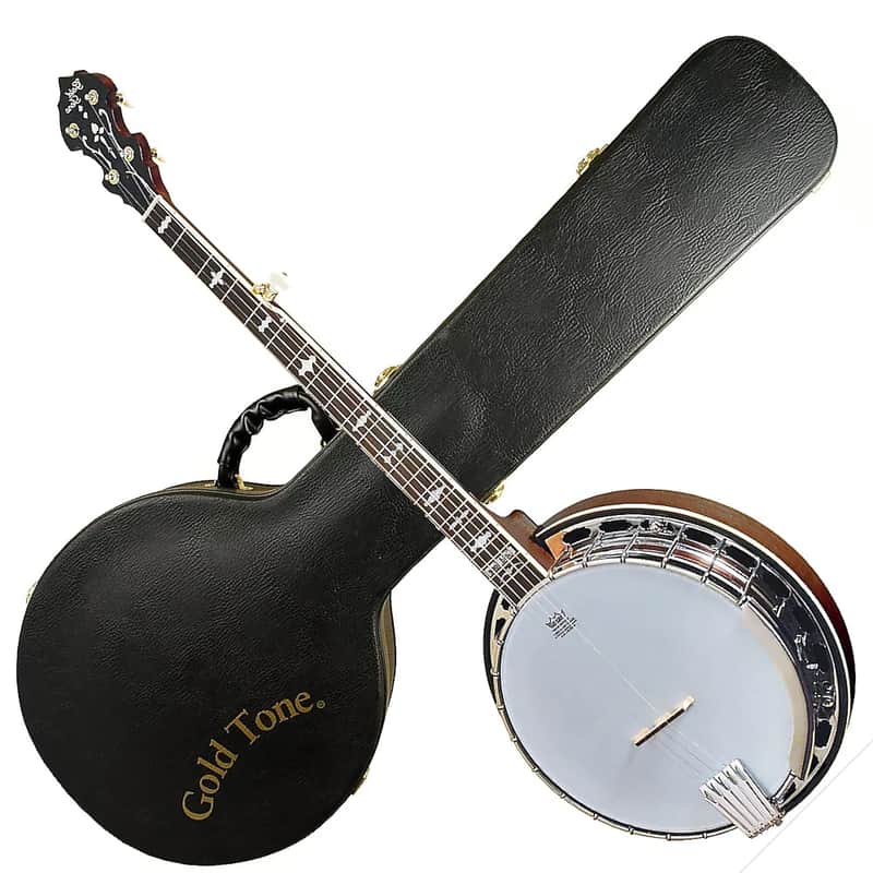 Gold Tone OB-150/L Professional Resonator Bluegrass Maple Neck Orange Blossom Banjo w/Hard Case For Left Handed Players image 1