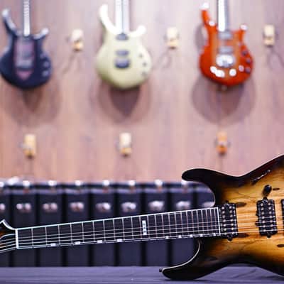 ESP E-II M-II 7 NT dark brown natural burst image 1